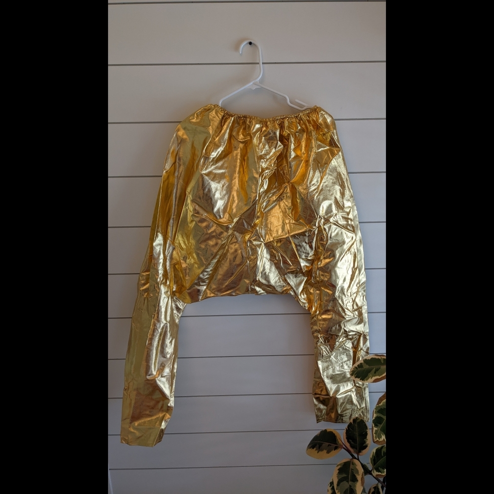 Shiny gold Halloween costume pants